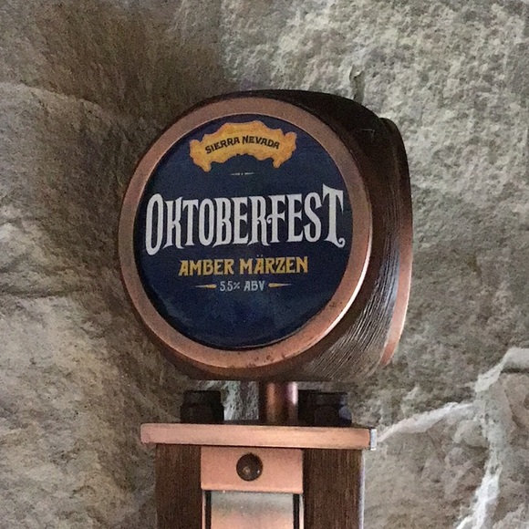 🍻 Sierra Nevada 3-Sided Copper & Wooden Tap Handle w/Interchangeable Labels - Picture 4 of 6